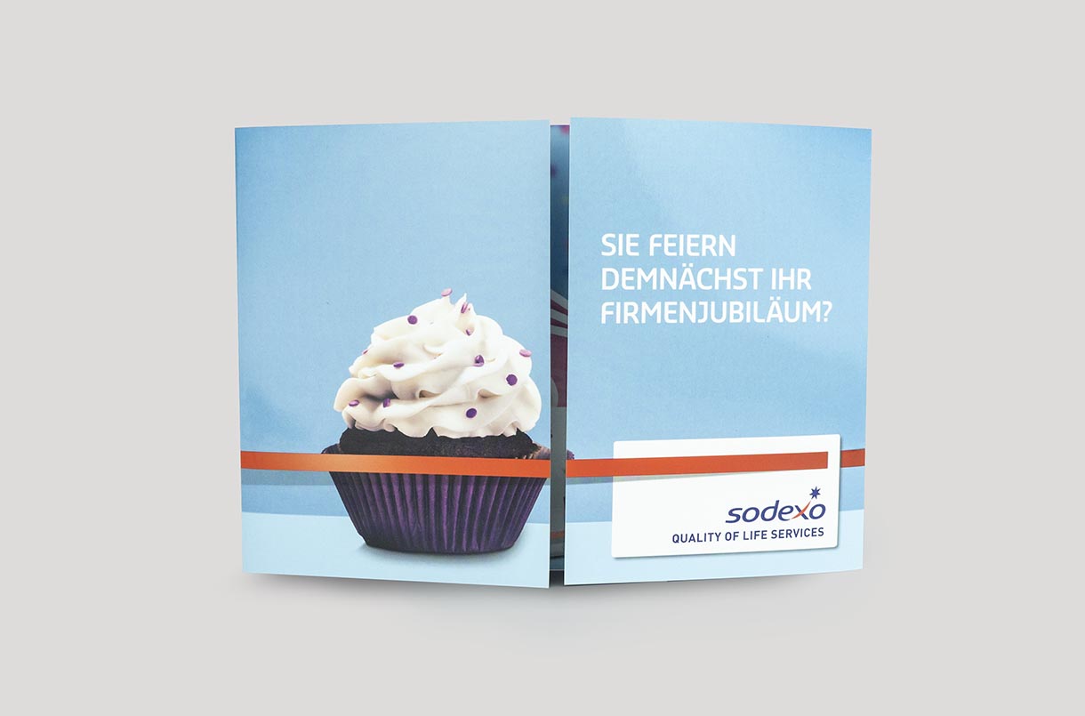 Sodexo-Geschenkpass-Mailing Jubiläum