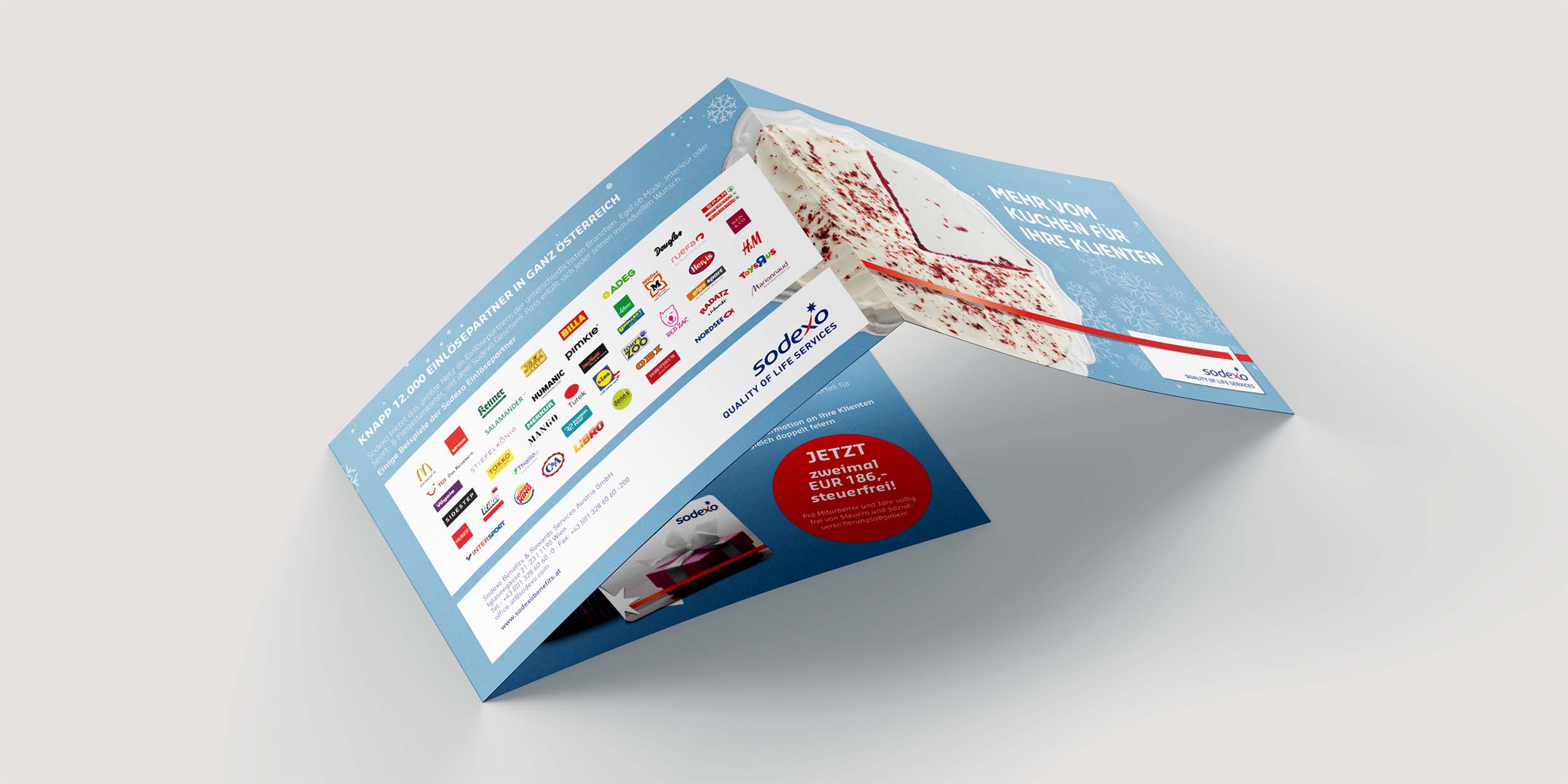 Sodexo-Geschenkpass-Mailing Steuerberater